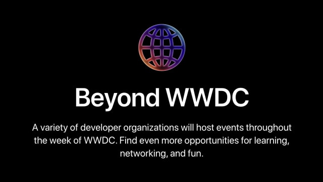 Apple Highlights &#039;Beyond WWDC&#039; Events Taking Place This Month