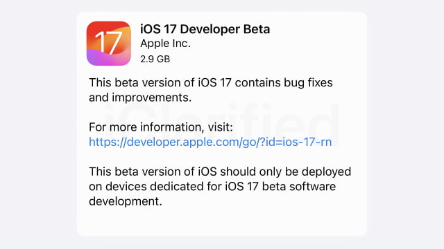 Apple Releases iOS 17 Beta and iPadOS 17 Beta [Download]