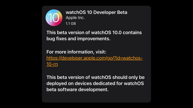 Apple Seeds watchOS 10 Beta to Developers [Download]