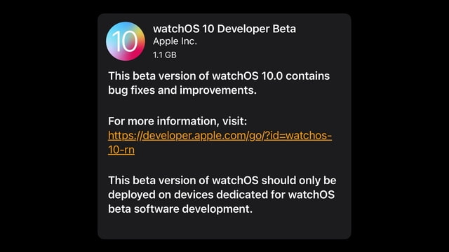 Apple Seeds watchOS 10 Beta to Developers [Download] - Vimarsana News