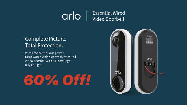 Arlo Wired Video Doorbell On Sale for 60% Off [Lowest Price Ever]