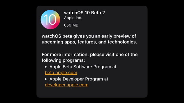 Apple Seeds watchOS 10 Beta 2 to Developers [Download]