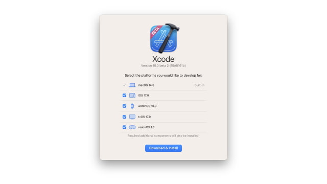 Apple Releases Xcode 15 Beta 2 With Support for visionOS 1 SDK