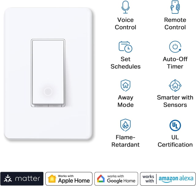 TP-Link&#039;s First Matter Smart Light Switch and Smart Dimmer Switch Now Available