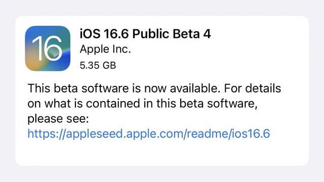 Apple Releases Fourth Public Beta of iOS 16.6 and iPadOS 16.6 [Download] - Vimarsana News