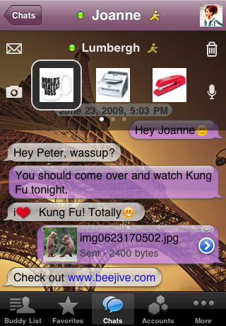 BeejiveIM for iPhone Adds Facebook Connect Support