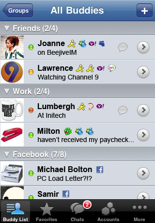 BeejiveIM for iPhone Adds Facebook Connect Support