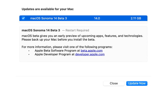 Apple Releases New Build of macOS Sonoma 14 Beta 3 [Download]