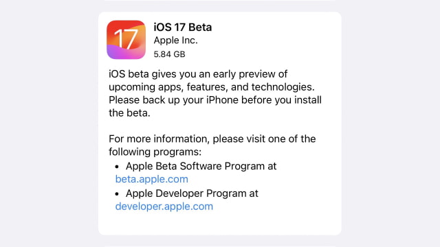 Apple Releases First Public Betas of iOS 17 and iPadOS 17 [Download]