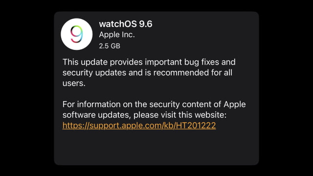 Apple Releases watchOS 9.6 for Apple Watch [Download]