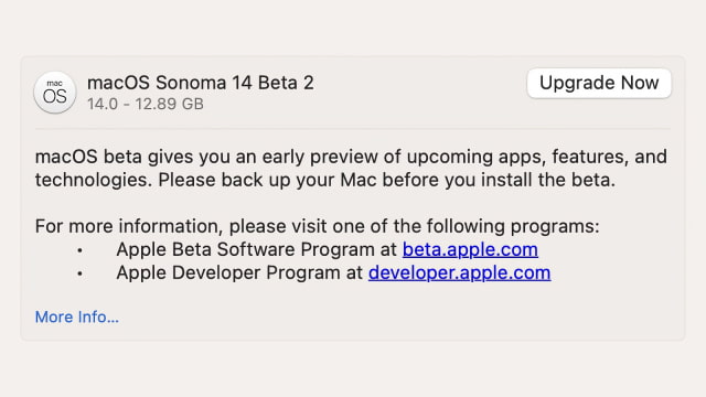Apple Releases Second Public Beta of macOS Sonoma 14, New Developer Beta 4 Build [Download]