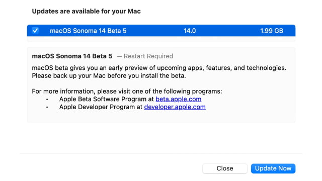 Apple Releases macOS Sonoma 14 Beta 5 [Download]