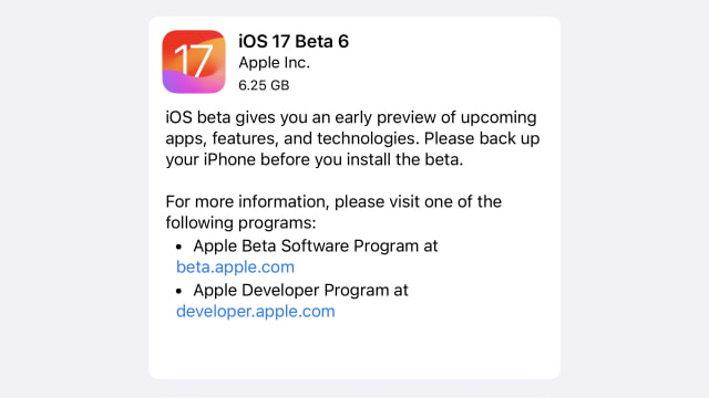 Apple Releases iOS 17 Beta 6 and iPadOS 17 Beta 6 [Download] 