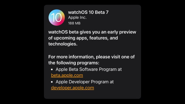 Apple Seeds watchOS 10 Beta 7 to Developers [Download]