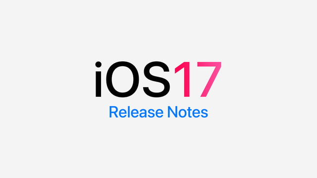 iOS 17 Release Notes - Vimarsana News