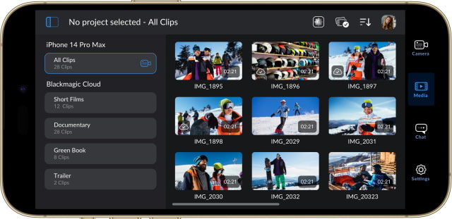 New &#039;Blackmagic Camera&#039; App Brings Digital Film Camera Controls to iPhone