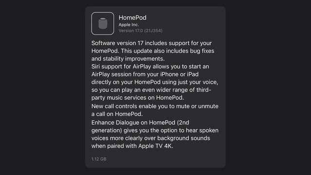 Apple Releases HomePod Software Update 17 [Download] - Vimarsana News