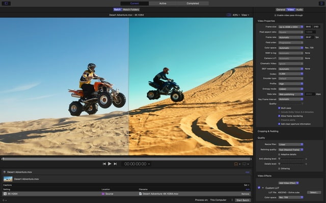 Apple Updates Compressor With Support for iPhone 15 Pro Log-encoded Video, Fix for Comparison Viewer, More