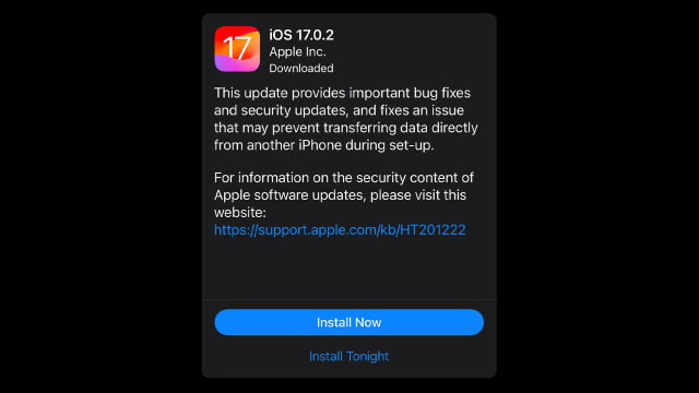 Apple Releases iOS 17.0.2 for iPhone 15 [Download]