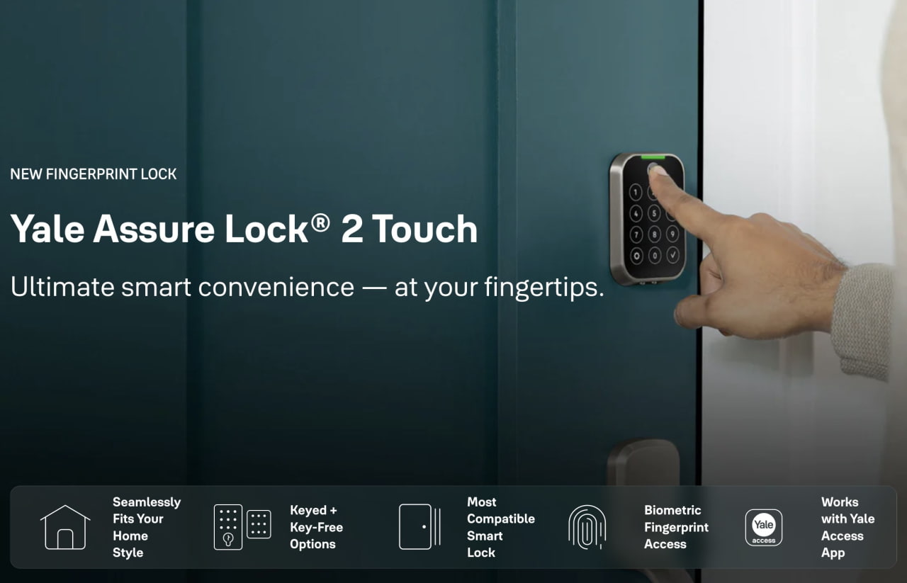 Yale Launches 'Assure Lock 2 Touch' and 'Assure Lock 2 Plus' With Apple