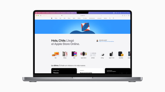 Apple Store Online Launches in Chile