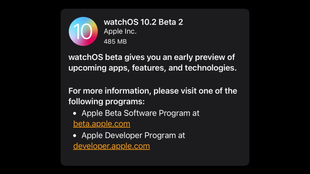 Apple Seeds watchOS 10.2 Beta 2 to Developers [Download]