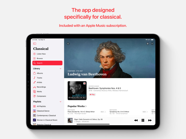 Apple Music Classical Now Available on iPad