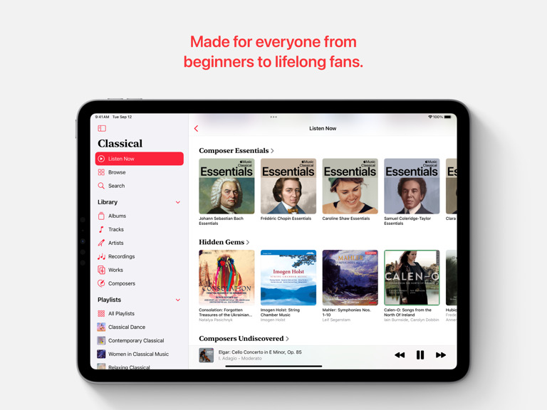 Apple Music Classical Now Available on iPad