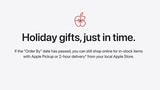 Apple Announces Holiday Shipping Deadlines for 2023