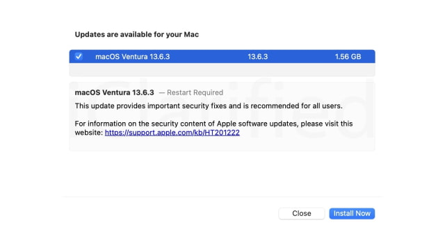 Apple Releases macOS Ventura 13.6.3 and macOS Monterey 12.7.2 [Download]