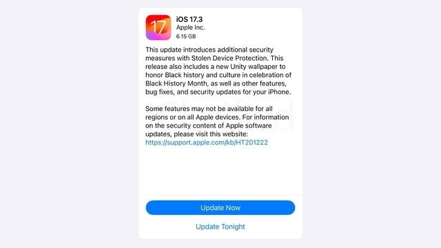 Apple Releases iOS 17.3 RC and iPadOS 17.3 RC to Developers [Download] - Vimarsana News