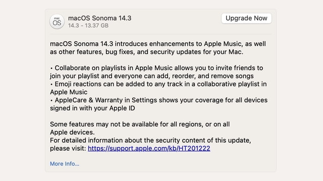 Apple Releases macOS Sonoma 14.3 RC to Developers [Download] - Vimarsana News
