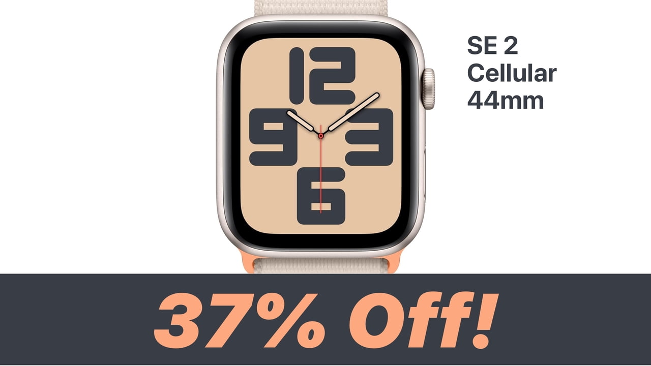 Cellular Apple Watch SE 2 (44mm) On Sale for 37% Off [Deal