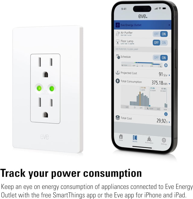 Eve Energy Outlet With Matter and Thread Support Now Available