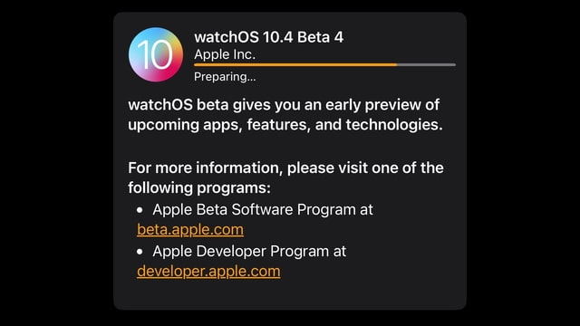 Apple Seeds watchOS 10.4 Beta 4 to Developers [Download] - Vimarsana News