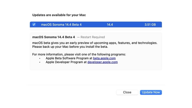 Apple Releases macOS Sonoma 14.4 Beta 4 [Download] - Vimarsana News