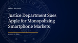 U.S. Sues Apple Alleging Antitrust Violations
