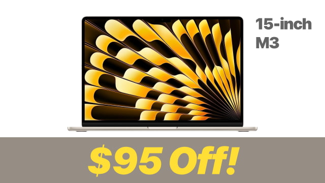 New 15-inch M3 MacBook Air On Sale for $95 Off! [Lowest Price Ever]