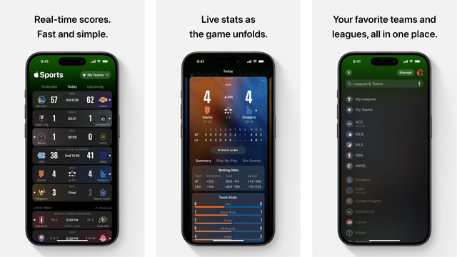 Apple Sports App Updated for NBA and NHL Playoffs