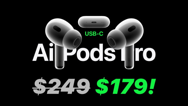 AirPods Pro 2 With USB-C On Sale for $179! [Lowest Price Ever]