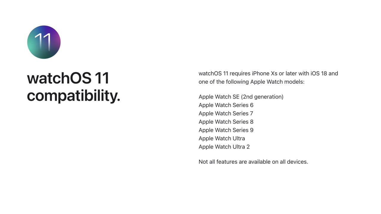 watchOS 11 Supported Devices - iClarified