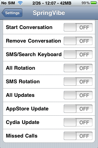 SpringVibe Update Offers 43 Vibration Methods, 15 Sounds, iPhone 3.x Support