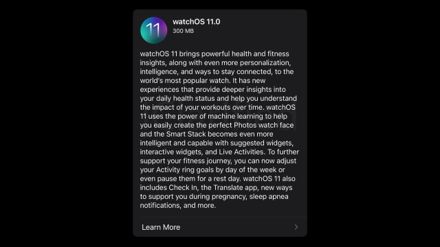 Apple Seeds watchOS 11 RC to Developers [Download]