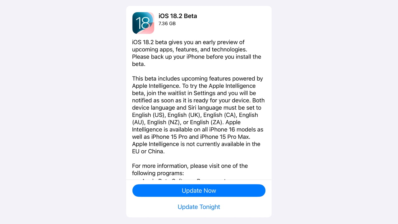 Apple Releases iOS 18.2 Beta and iPadOS 18.2 Beta With ChatGPT, Genmoji ...
