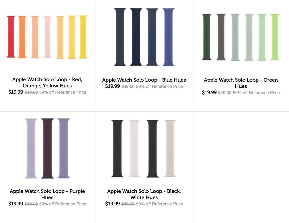 Massive Sale: Get Over 70% Off Apple Watch Solo Loop Bands! [Deal]