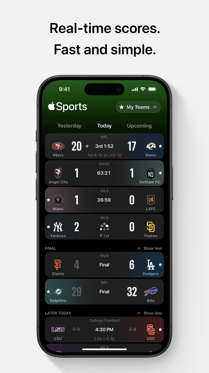 Apple Sports App Updated With Key Plays, Scheduled Live Activities, More