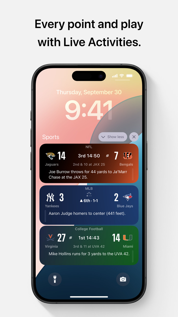 Apple Sports App Updated With Key Plays, Scheduled Live Activities, More