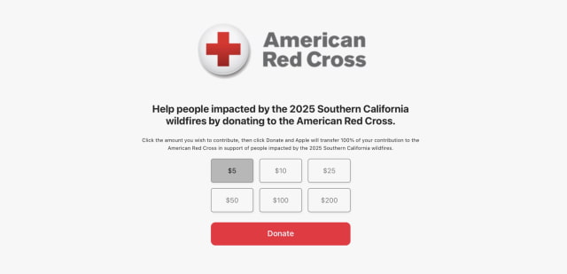 Apple Now Accepting Donations for Southern California Wildfires Relief