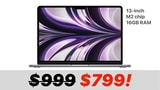 Apple 13-inch M2 MacBook Air (16GB RAM) On Sale for $799 [Deal]