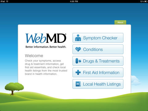 Check Your Symptoms on the New WebMD iPad App
